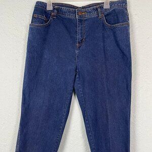 Bill Blass Stretch Jeans Women's Size 12P Capri Blue Jeans 34" x 20"